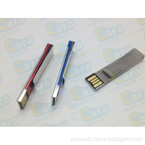 silver metalic Tie clips shape usb disk 8GB metal mini pendrive
